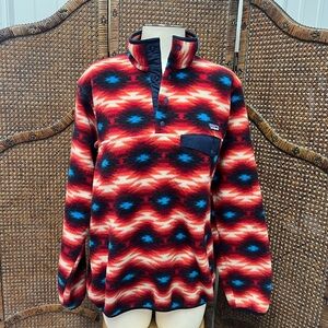 Patagonia pullover fleece synchilla Aztec western large